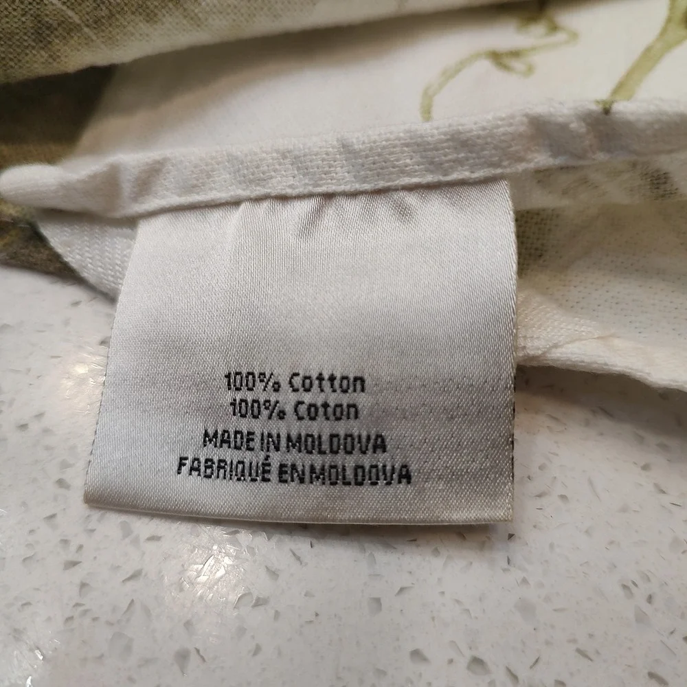 Williams Sonoma Fall Pumpkin Dish Towel Tea Towel 100% Cotton Lot Of 2 Leaves